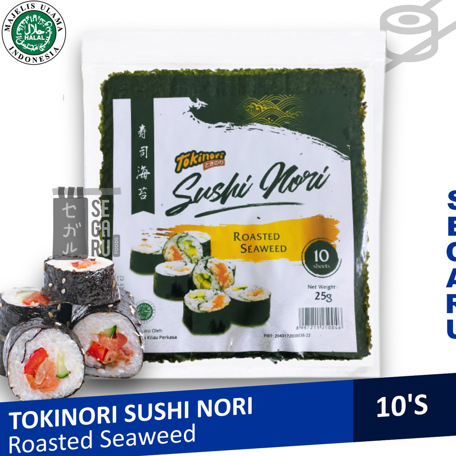 

Super Sale Tokinori Yaki Sushi | Nori Rumput Laut Halal 10 Sheet