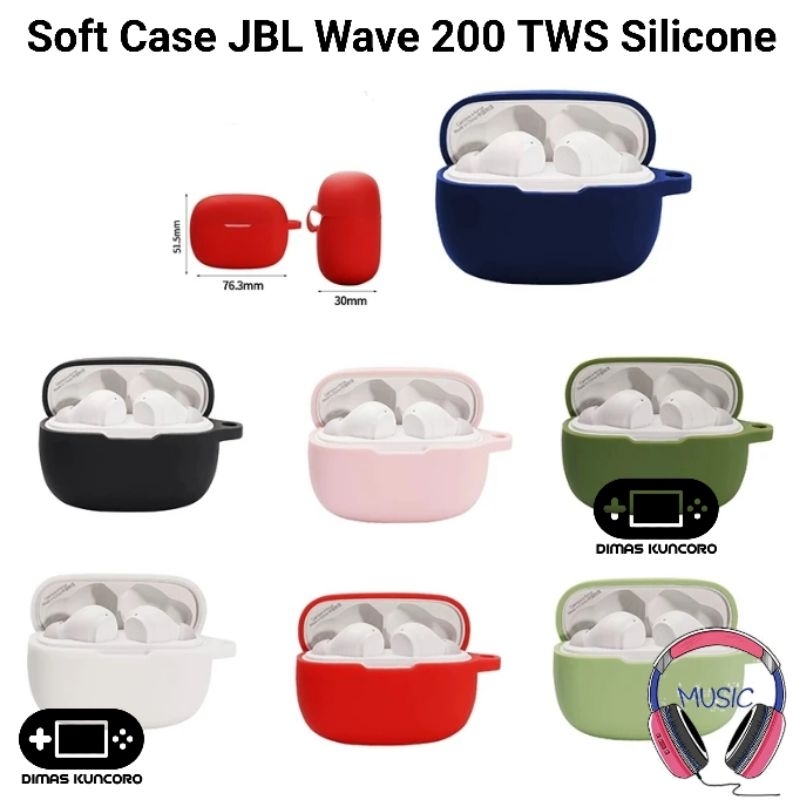 Soft Case JBL Wave 200 TWS silicone silikon 200TWS casing bumper shell