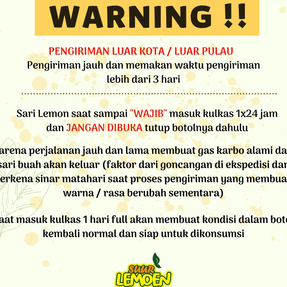 

☍✭✽ Sari Lemon / Air Lemon Murni / Minuman Diet 250ml - 500ml | Lemon California By Suur Lemoen ID Bayar Di Tempat