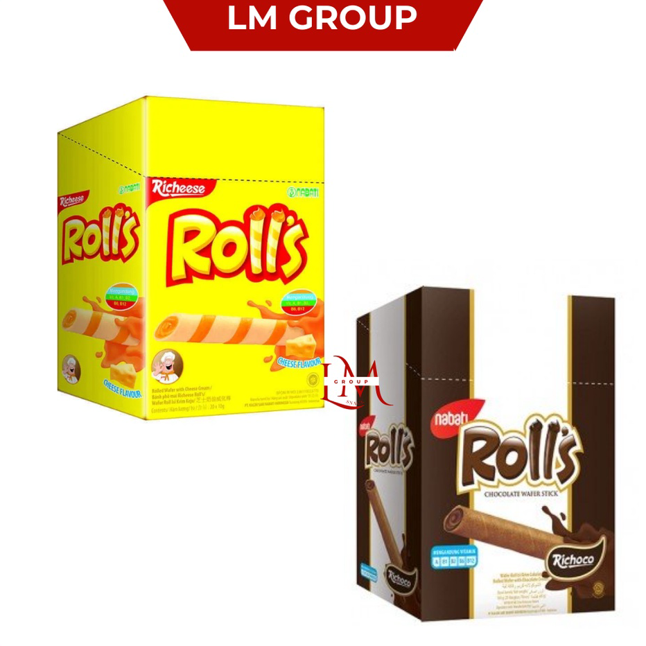 

Seller Nabati Rolls Wafer Stik Keju/Coklat 1 Box Isi 20 pcs Kirim Sekarang