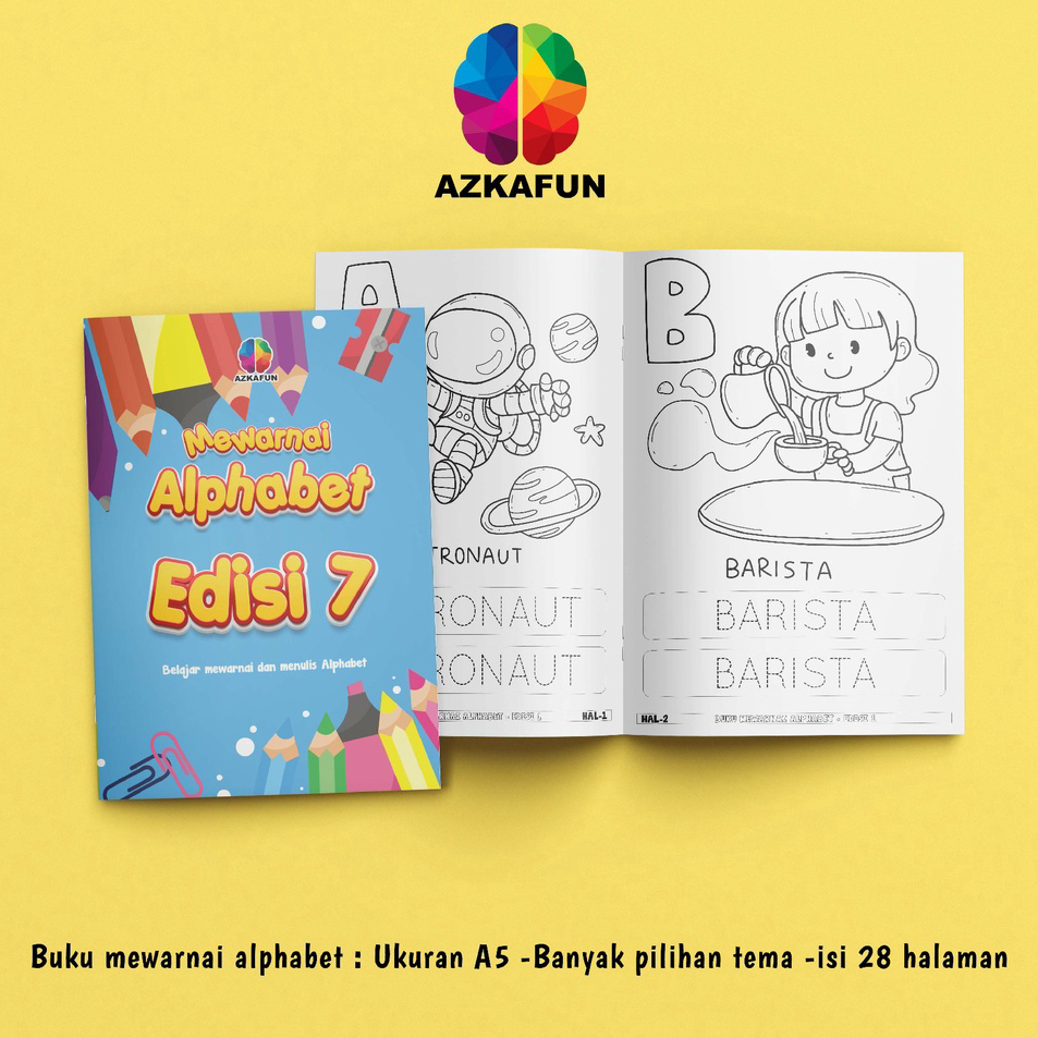 

Best Terlaris BUKU MEWARNAI ANAK ALPHABET - buku mewarnai anak seri alfabet
