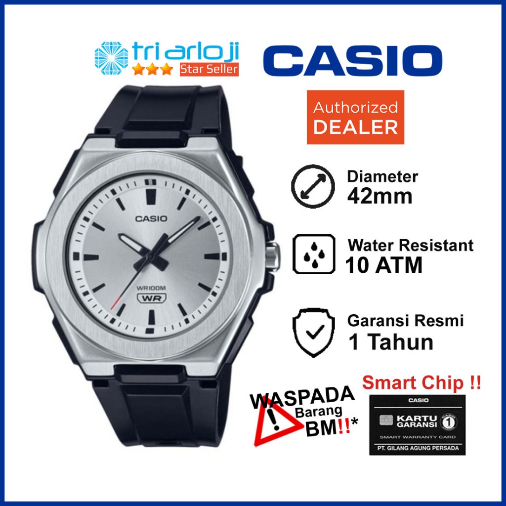 CASIO LWA-300H-7E2VDF Jam Tangan Wanita Analog Rubber Hitam LWA-300H-7E2 LWA300H