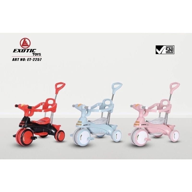 Sepeda Anak  Roda Tiga Exotic Tricycle ET 2257 Musik Lampu