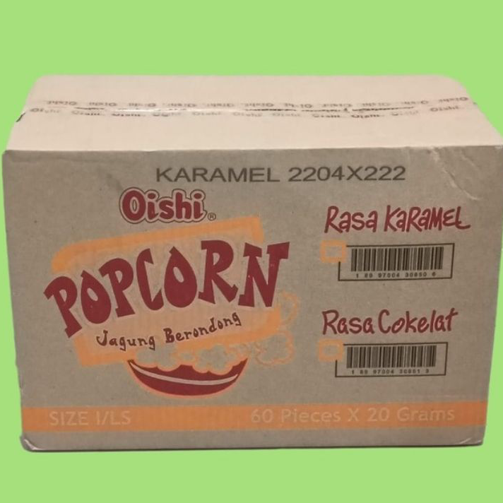 

Bestseller Oishi popcorn caramel 20 gram -10 pcs Ready Stok