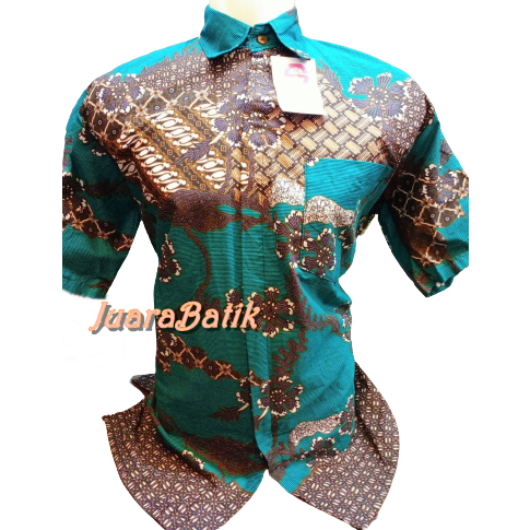 SERAGAM BATIK HIJAU BATIK PRIA HIJAU SERAGAM BATIK KERJA BATIK JUMBO BATIK BIG SIZE HIJAU