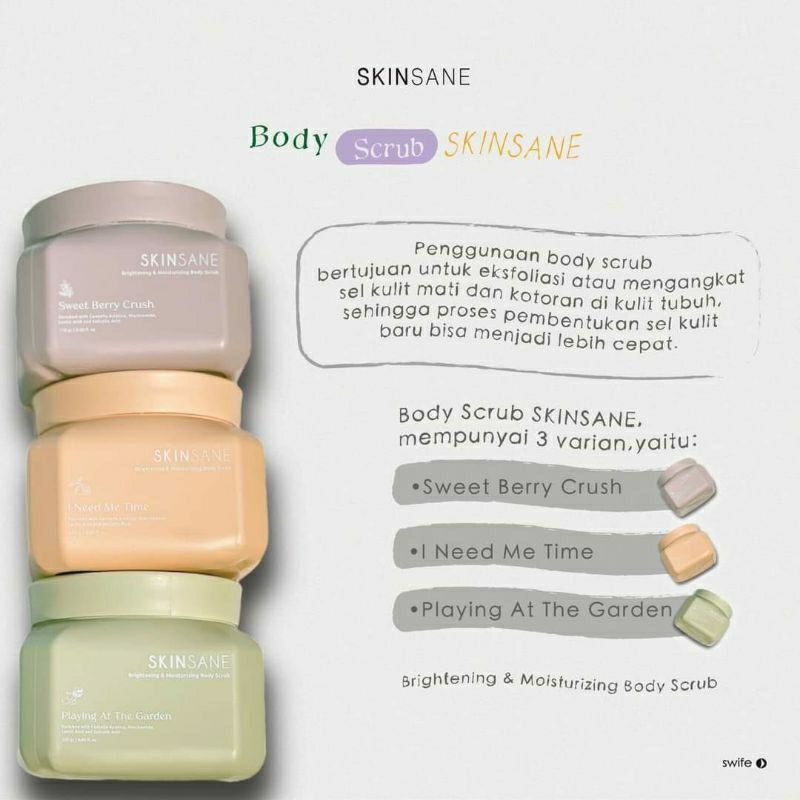 SKINSANE - Brightening &amp; Moisturizing Body Scrub