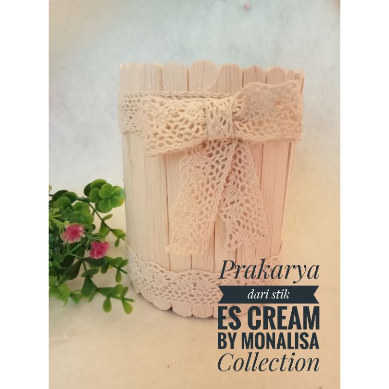Prakarya dari stik es krim kerajinan dari stik es krim tempat pensil dari stik es krim prakarya seko