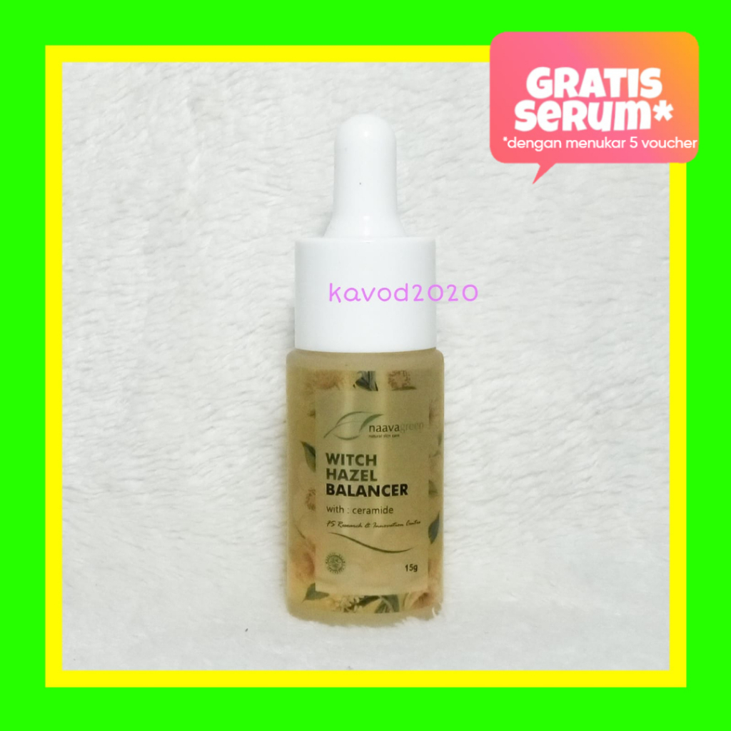 Naavagreen Witch Hazel Balancer 15 gram by dr Fredi Setyawan Original Skin Care Serum Essence Wajah 
