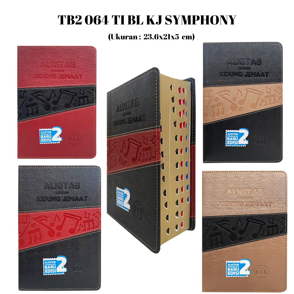 ALKITAB DAN KIDUNG JEMAAT EKSTRA BESAR TB2 064 TI BL KJ SYMPHONY