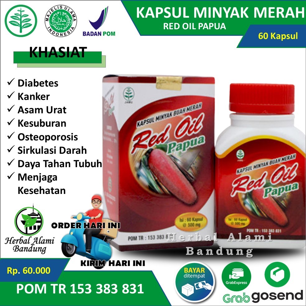 

Kapsul Buah Merah Red Oil Papua - Solusi Untuk Penyakit Maut TERLARIS