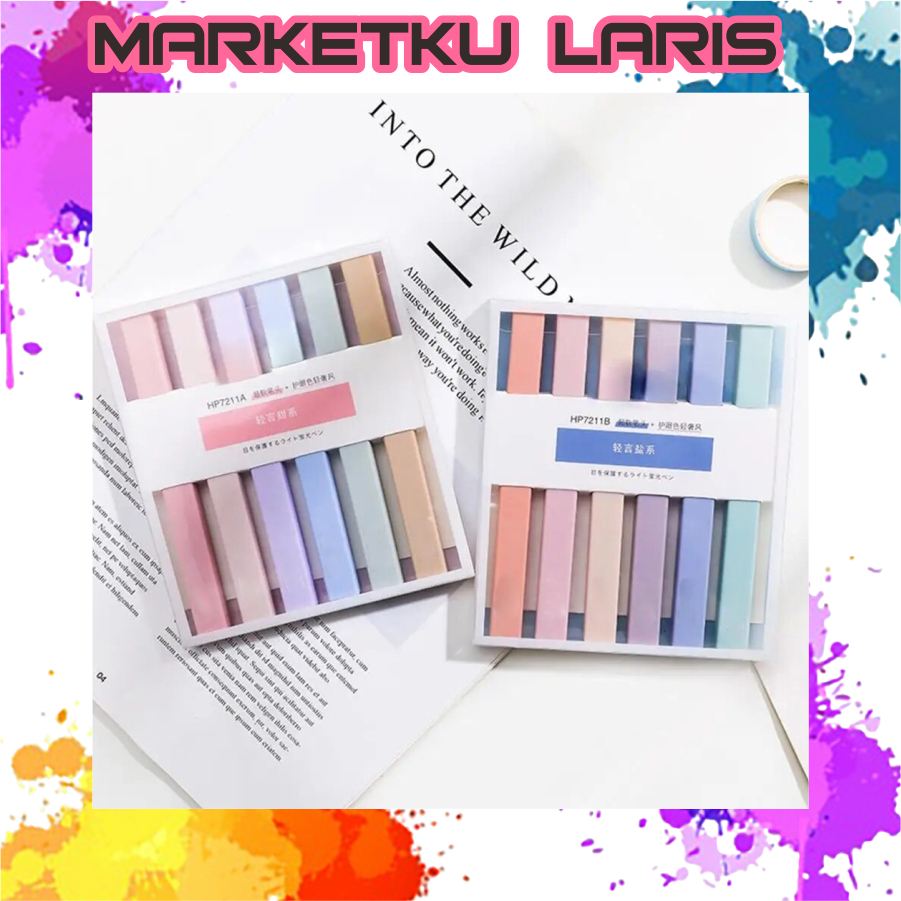 

MKL - Stabilo /stabillo warna/stabilo isi 6 warna pastel/Tint Marker Highlighter 1 set isi 6 S104