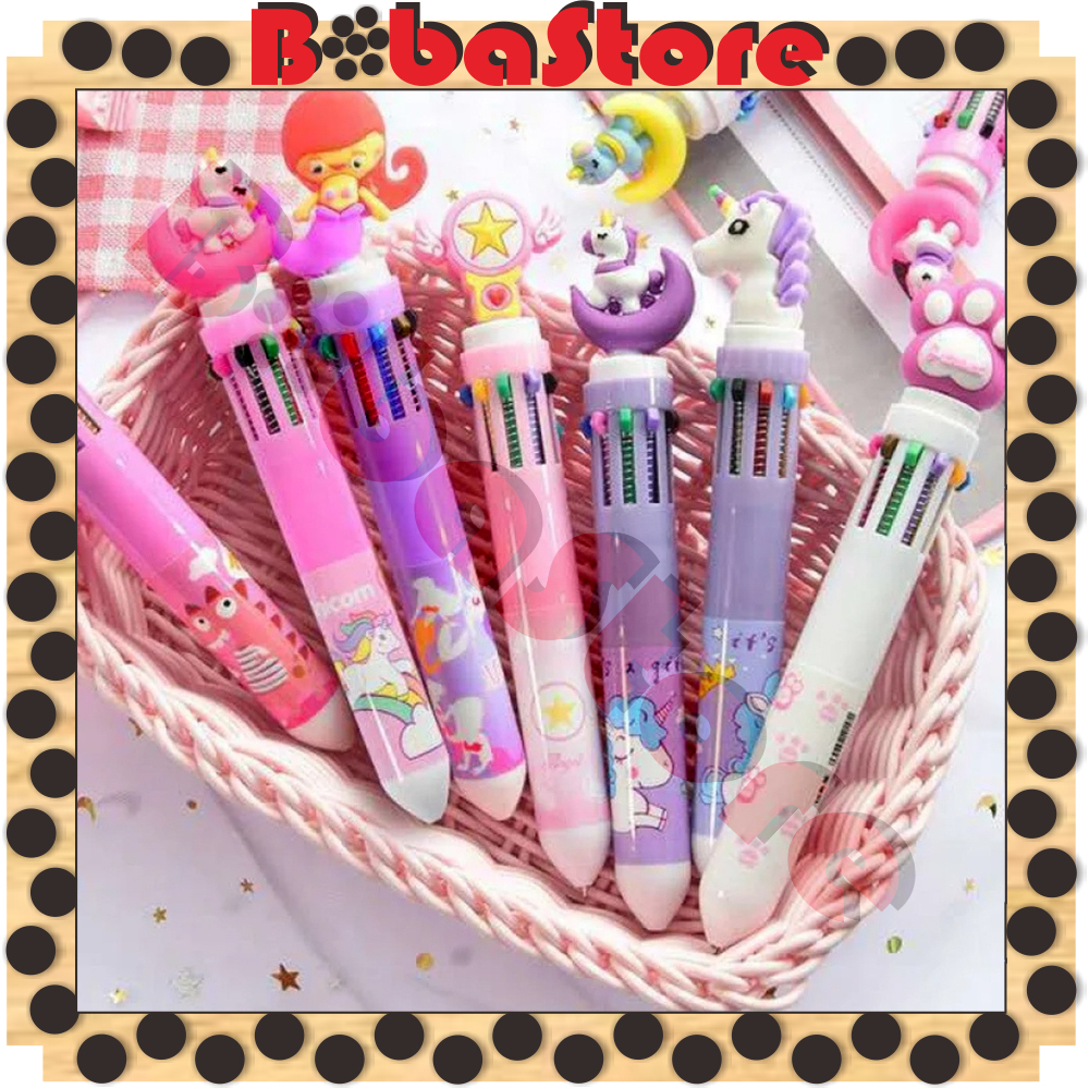 

⭐Bobastore⭐ Pulpen 10 warna bermotif lucu/pulpen/pulpen anak anak S106