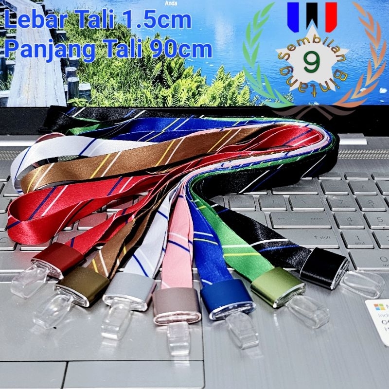 

Tali Lanyard Holder Id Card Gantungan Tempat Kartu Id Card Akrilik Aluminium Motif Salur
