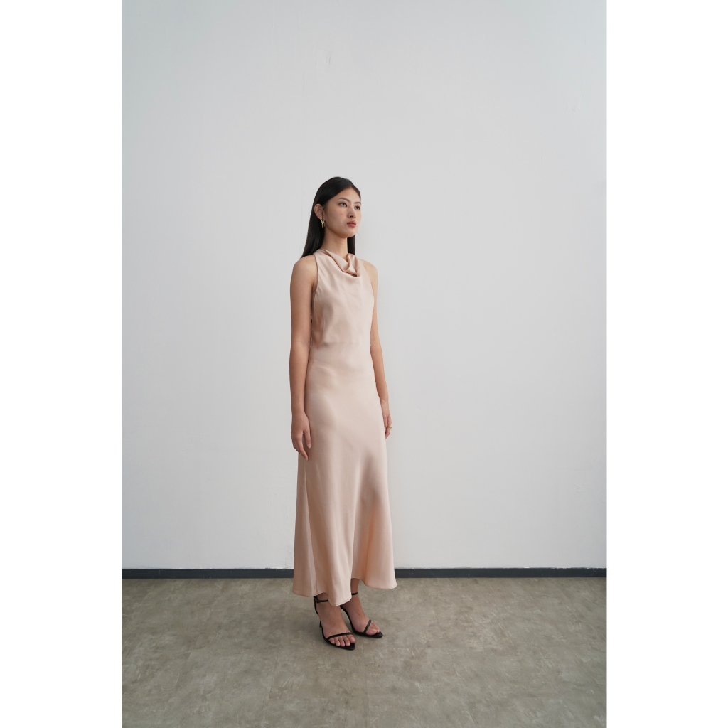 PAFON Ila Dress - Champagne