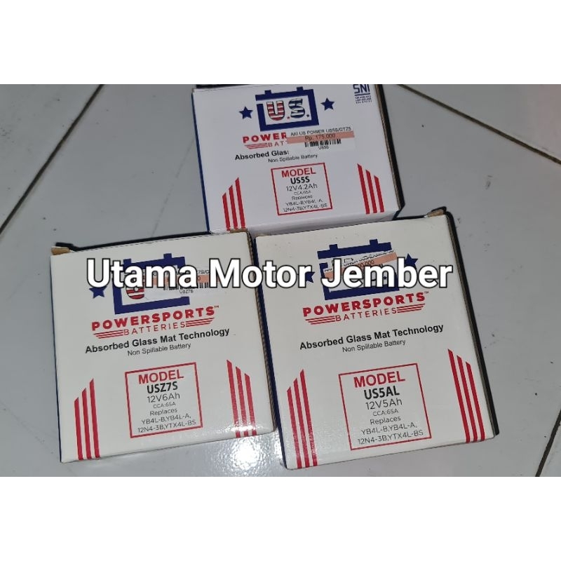 AKI US POWER Model US5S/GTZ5, SZ7S/GTZ6S, US5AL, USZ7V/GTZ7 Aki Beat Aki KLX Aki FU