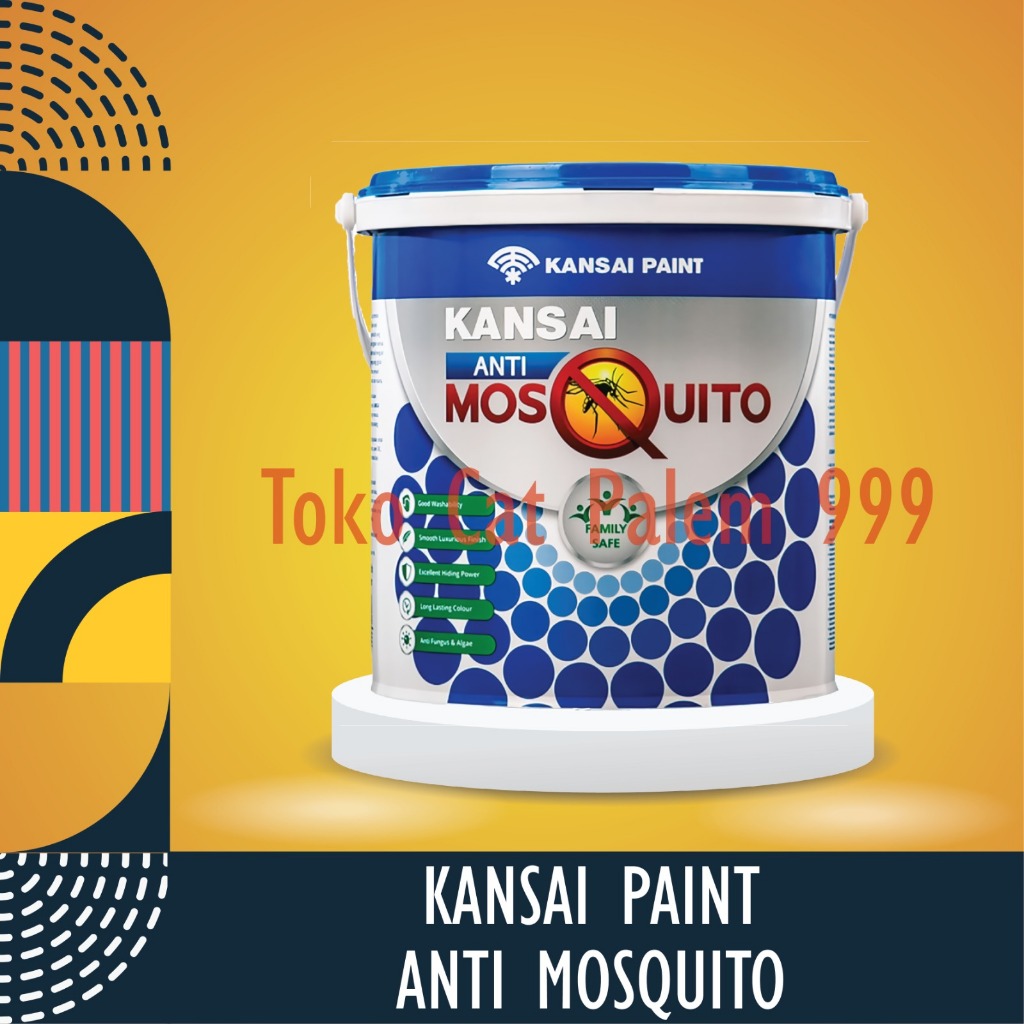 CAT INTERIOR KANSAI PAINT ANTI MOSQUITO /ANTI NYAMUK WARNA WHITE 20 LITER