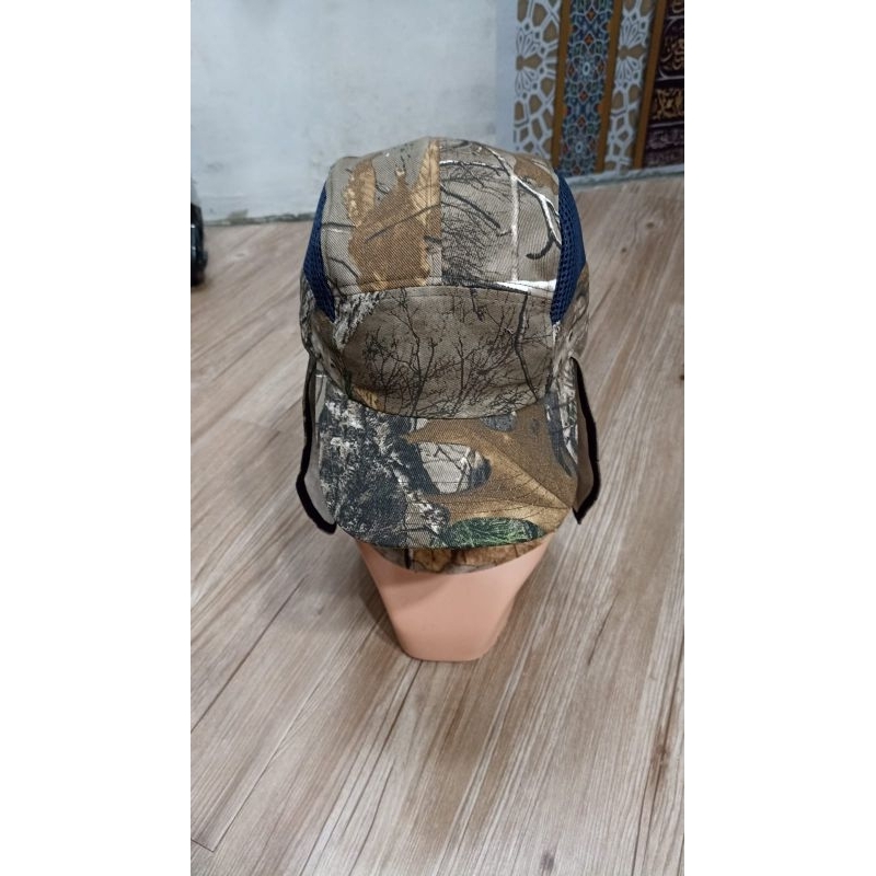 Topi Berburu Model Jepang/Topi Hunting Jepang/Topi Pancing Jepang + Buff/Topi Perani Plus Buff