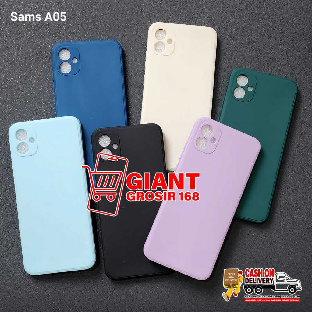 SAMSUNG A05 SAMSUNG A05S CASE MACARON SQUARE LIQUID CASE SAMSUNG A05 SAMSUNG A05S