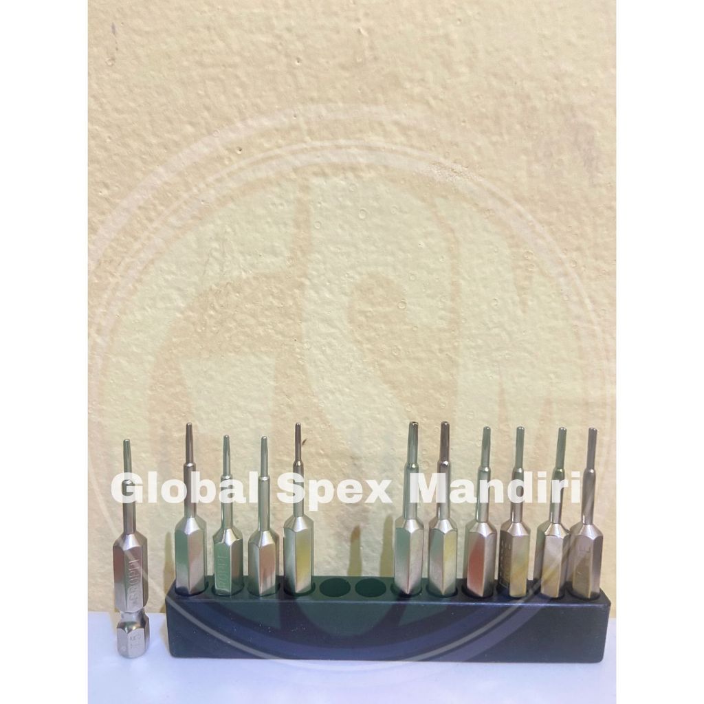 MATA OBENG TORX SET OBENG 50 MM T5, T6, T7, T8, T9, T10, T15, T27, T0, T40