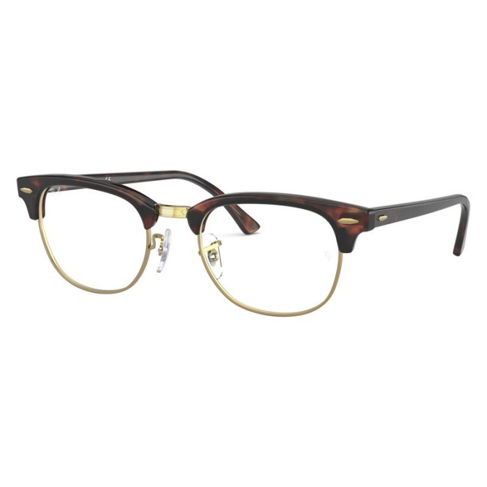 Ray - Ban Frame Clubmaster RX 5154 8058 51 Polished Mock Tortoise
