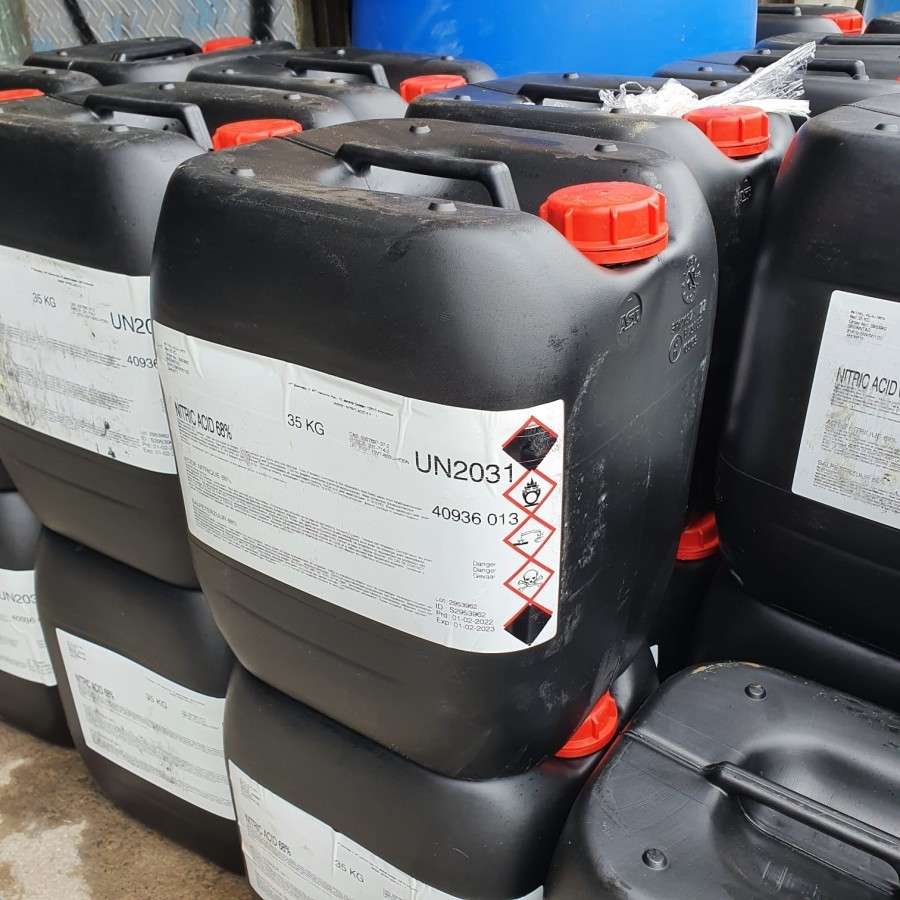 

Asam Nitrat 68 % Belgia 1 Kilogram Nitric Acid HNO3
