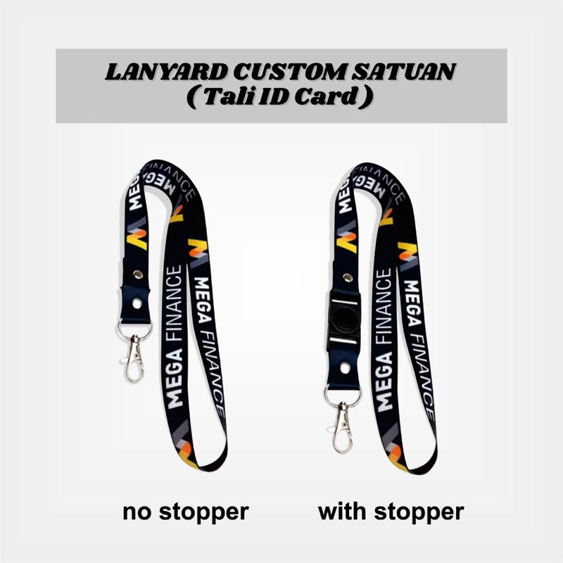 Lanyard Custom Satuan / Tali ID Card Custom