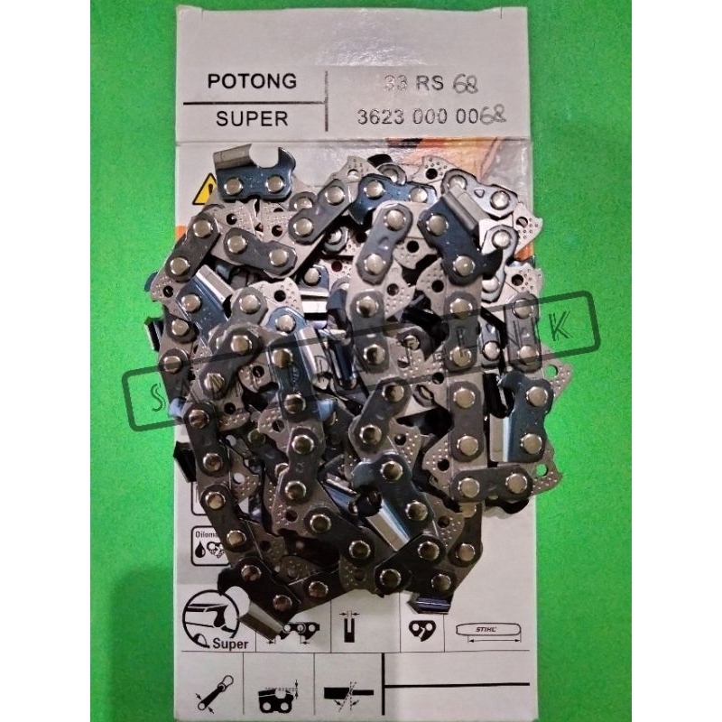 RANTAI STIHL BAR 20INCH POTONG 34 MATA BAR 20 INCH  33 RS 68 SENSO STIHL ORIGINAL