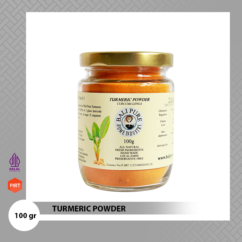 

Turmeric powder serbuk kunyit Bali Pure 100gr - sobeanmart