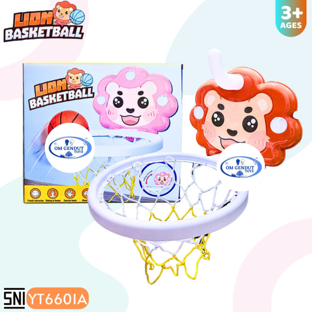 OG Mainan Ring Basket Lion Basketball YT6601A