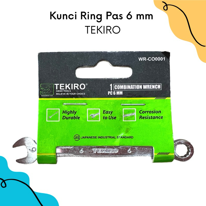 Tekiro Kunci Ring Pas 6mm | Kunci Ring Pas Tekiro 6mm | Kunci Ring Pas 6mm | Kunci Ring Pas Murah