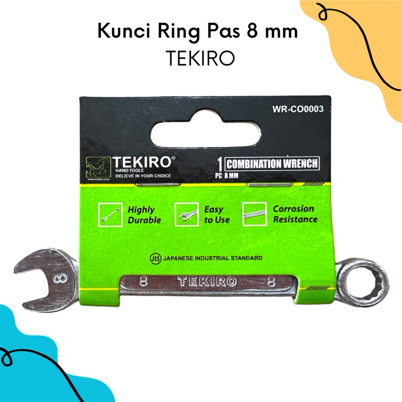 Tekiro Kunci Ring Pas 8mm | Kunci Ring Pas Tekiro 8mm | Kunci Ring Pas 8mm | Kunci Ring Pas Murah