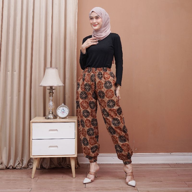 Joger Batik Full Katun Adem Untuk Pria dan Wanita Muat Jumbo
