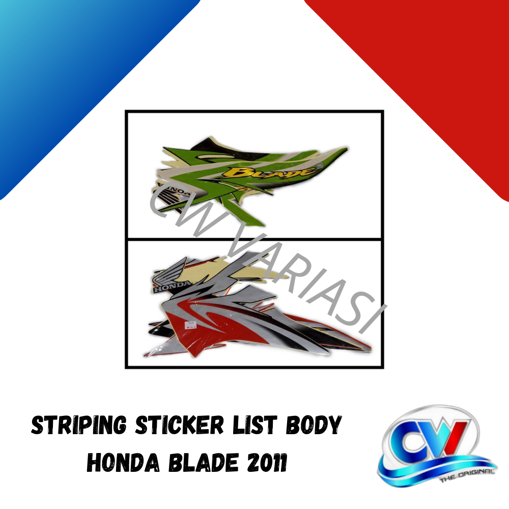 Striping Sticker List Body Blade 2011