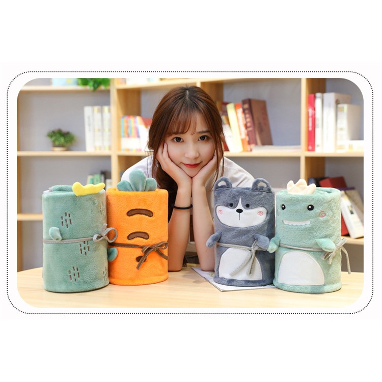 Selimut Boneka / Bantal Selimut/ Balmut 2in1 / Balmut / Bantal Selimut Kepala Tidur Travel Dewasa Bi
