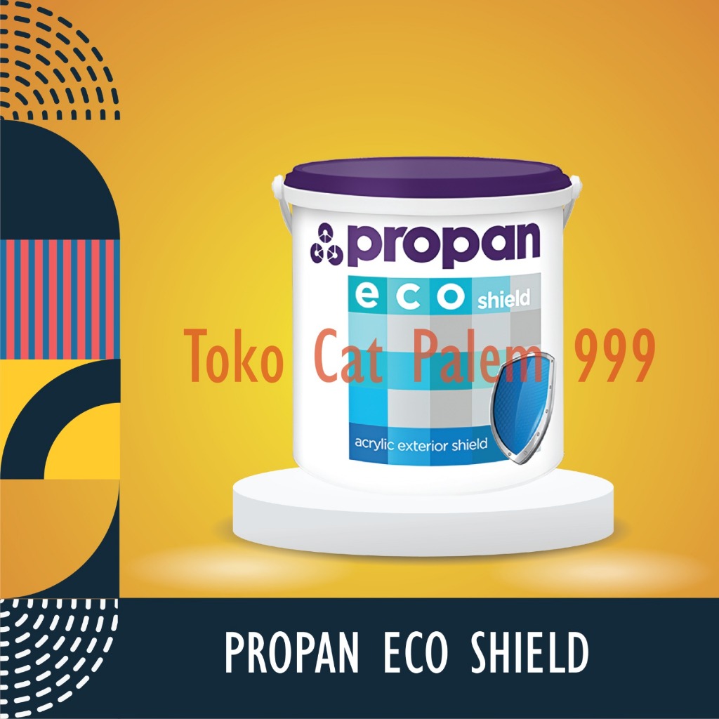 CAT LUAR PROPAN ECOSHIELD ES-600 / EKSTERIOR WARNA PUTIH 5KG /GALON