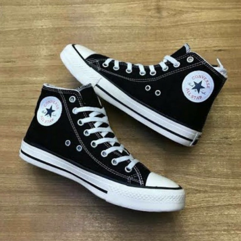 Sepatu Convers All Star Tinggi Sepatu Kasual Sekolah Pria Wanita