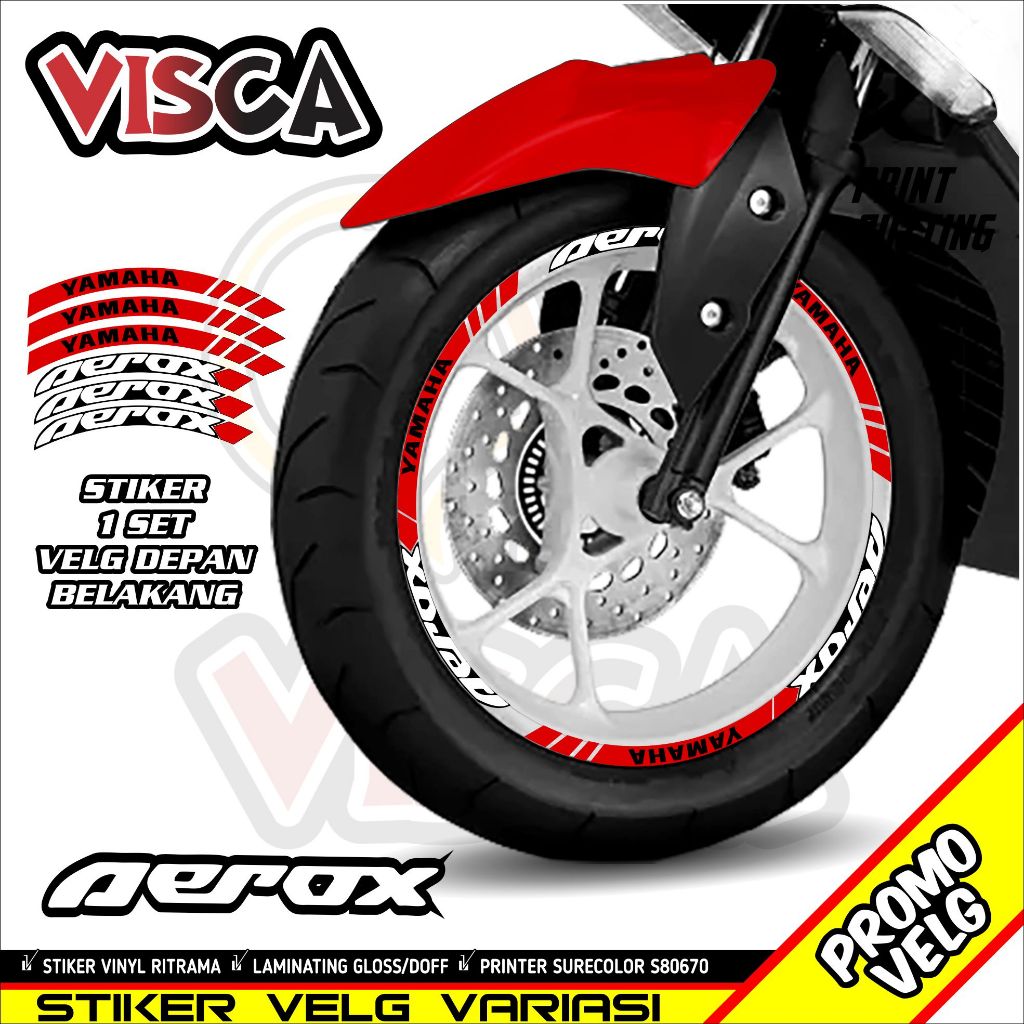 Stiker Velg List Velg Motor Stiker Velg Aerox Motif Aerox 03