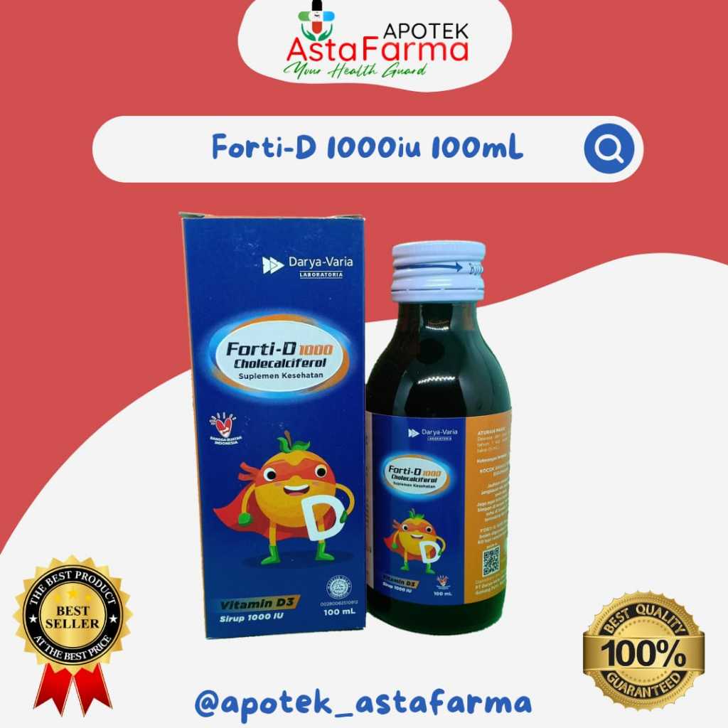 FORTI-D 1000iu SIRUP ANAK VITAMIN D3