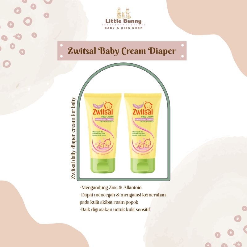Zwitsal Baby Cream / Zwitsal Baby Diaper Cream 50gram