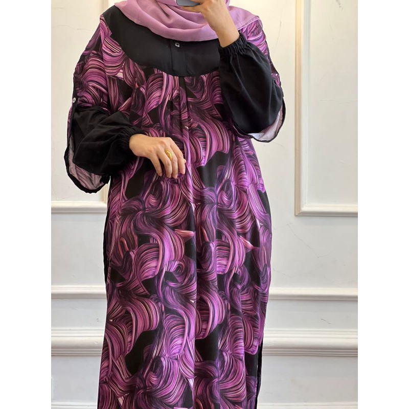Deluna kaftan ungu agen jatim deluna