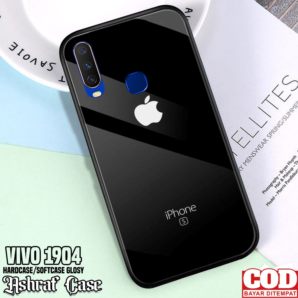 Case Vivo 1904 - Casing Vivo 1904 ( BRAND ) Silikon Hp Vivo 1904 - Softcase Glass Kaca - Kondom Hp -