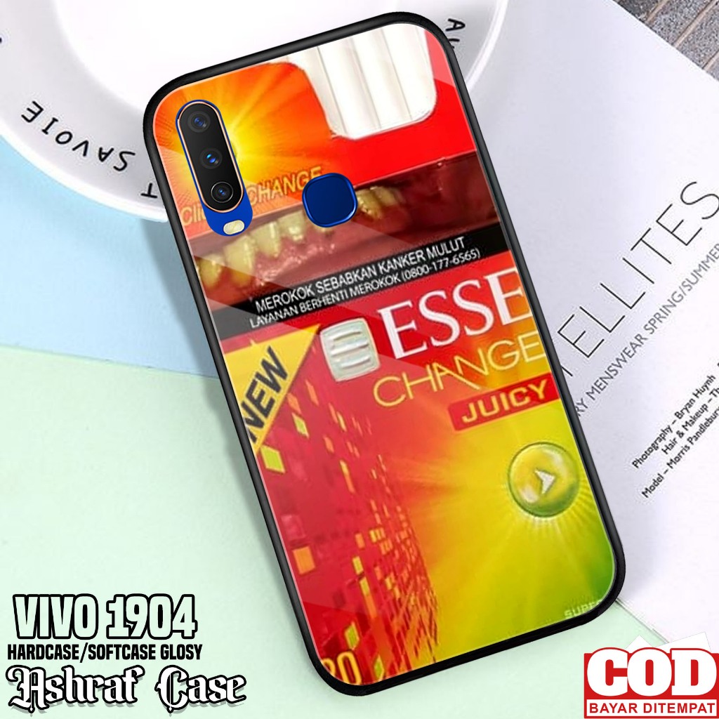 Case Vivo 1904 - Casing Vivo 1904 ( ESS ) Silikon Hp Vivo 1904 - Softcase Glass Kaca - Kondom Hp - K