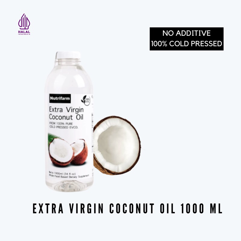 

Extra Virgin Coconut Oil VCO 1 L Minyak Kelapa Murni - Nutrifarm