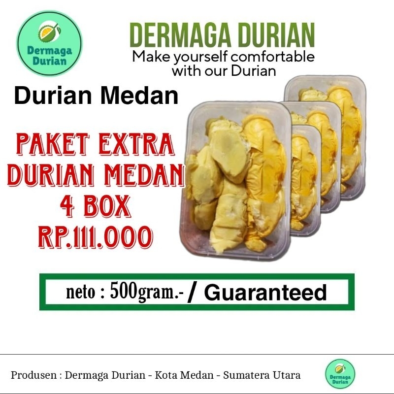 

DERMAGA DURIAN MEDAN / PAKET 4 BOX DURIAN MEDAN MANIS LEGIT MURAH