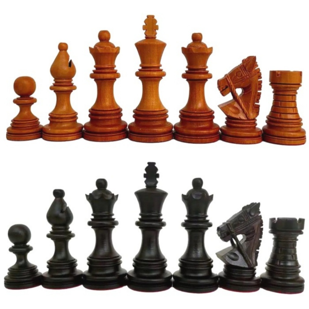 Bidak Buah Catur Kayu Sawo Model Kuda Tali Finishing Dof Menteri 2