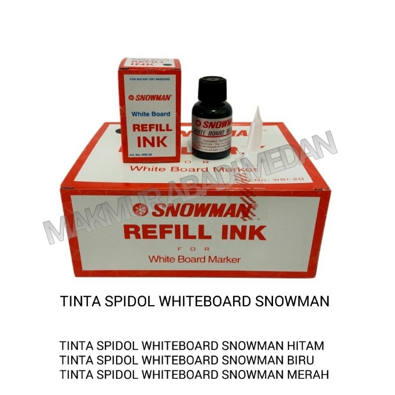 

(1Pcs) Tinta Spidol Whiteboard Snowman Bisa dihapus/Tinta Isi Ulang Spidol Whiteboard/Refill Ink Spidol Whiteboard/Isi Tinta Spidol Hitam Biru Merah/Refill Boardmarker