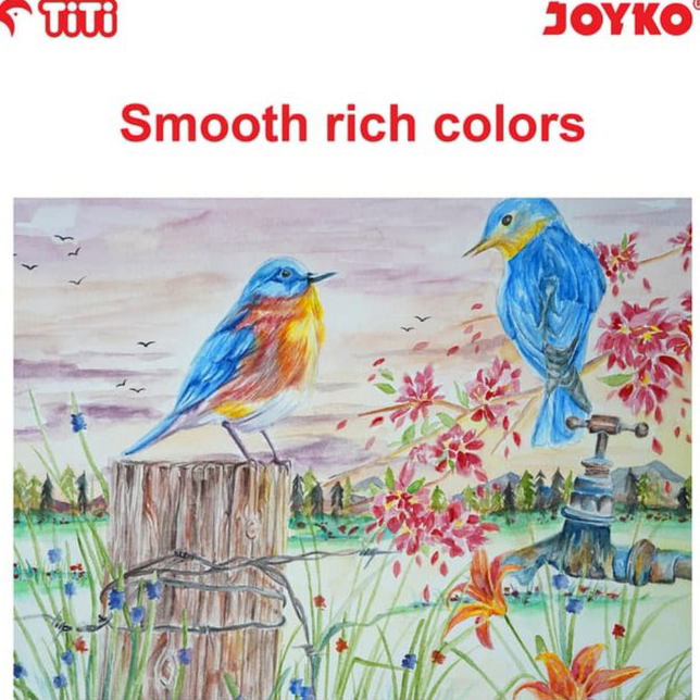 

➨➤✹✴ JOYKO TITI 12 WATERCOLOUR PAINT / CAT AIR 12 WARNA JOYKO WAC-6ML-12