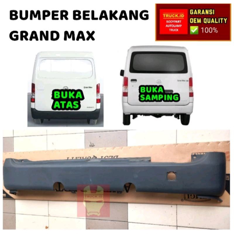 bemper bumper belakang grandmax grand max gran max van buka atas dan samping (original)