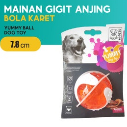 M-PETS Yummy Ball Bacon Flavor Dog Toy / Mainan gigit Anjing OL263