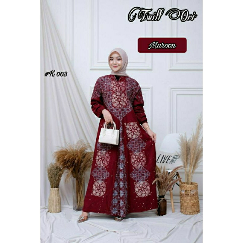 Gamis twill original klok A cap malaman